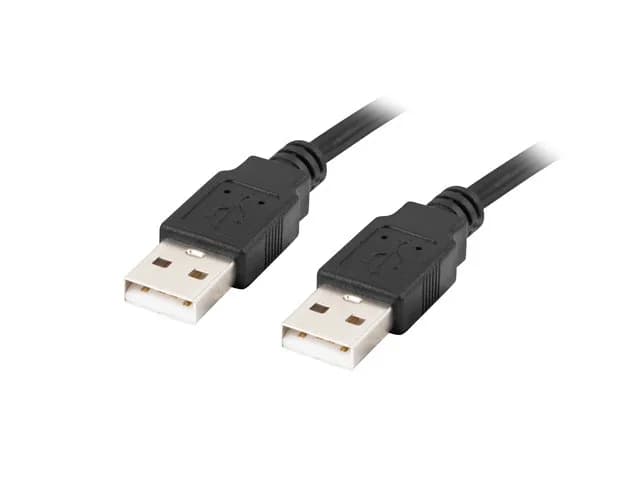 Lanberg USB-A M/M 2.0 CABLE 1M BLACK "CA-USBA-20CU-0010-BK"