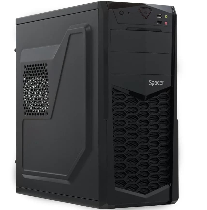 Carcasa SPACER Krypton, Mid Tower, Black