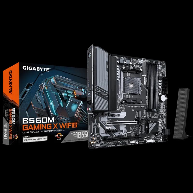 Placa de baza Gigabyte B550M GAMING X WIFI6, Socket AM4, DDR4, Micro-ATX