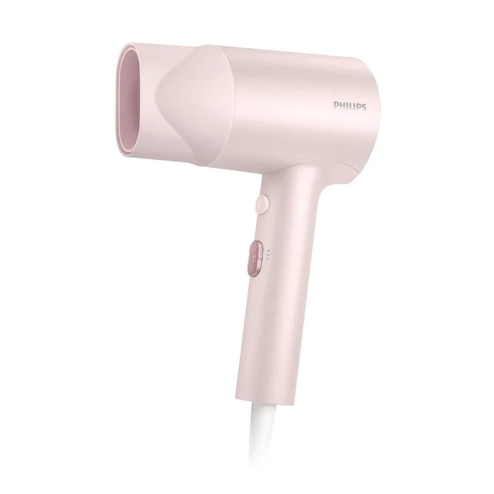 Uscator de par PHILIPS BHD321/50, 1600W, Ingrijire cu ioni, 2 setari de viteza, 2 setari de temperatura, Cap de coafare, Roz, L x A x I (mm) 85x113x295