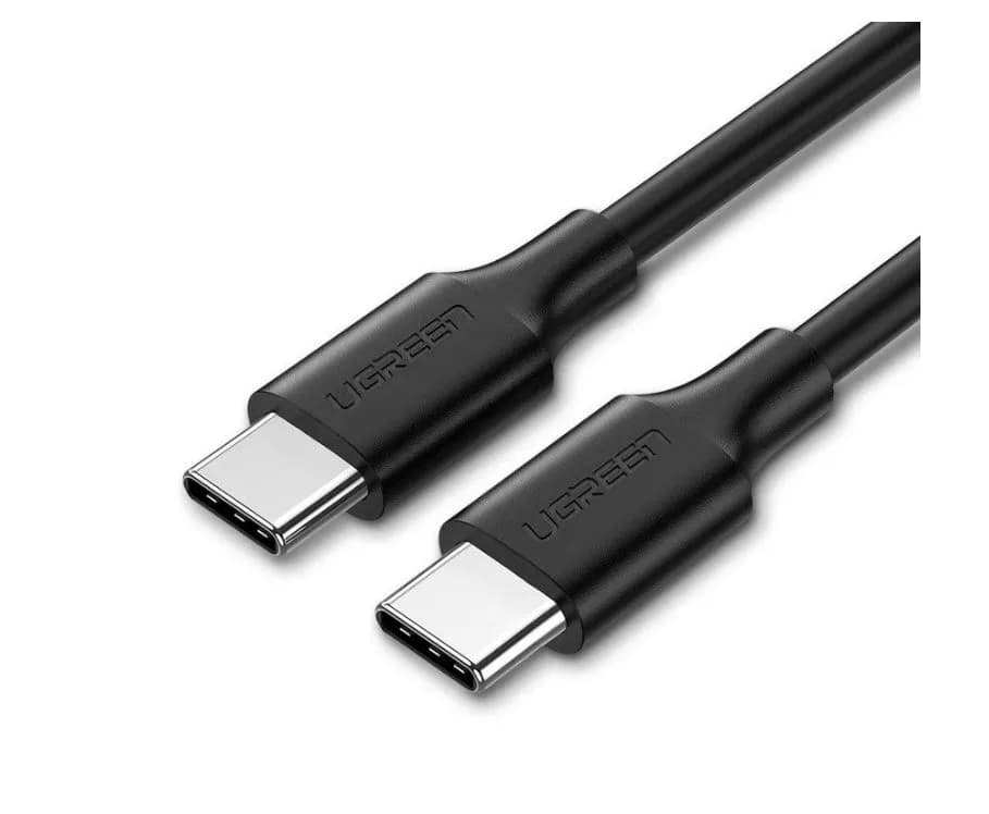 CABLU alimentare si date Ugreen, "US286", Fast Charging Data Cable pt. smartphone, USB Type-C la USB Type-C 60W/3A, nickel plating, PVC, 3m, negru "60788" - 6957303867882
