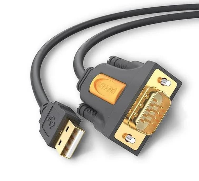 CABLU USB Ugreen adaptor, "CR104" USB 2.0 (T) la Serial DB9M (9-pin)(RS232)(T), 1m, negru, "20210" - 6957303822102