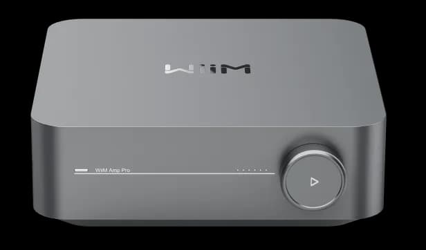 Amplificator stereo cu streamer WiiM AMP Pro, Wi-Fi 6, Bluetooth 5.3, HDMI ARC & Voice Control, Dark Grey