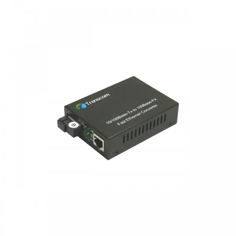 Mediaconvertor 10/100M 1550/1310nm WDM, Type B Singlemode 40km, conector SC - TRANSCOM, "TS-100-BD-40B"