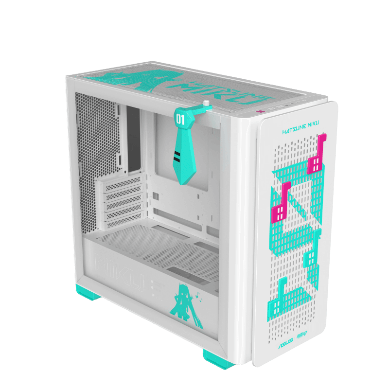 Carcasa ASUS A23 Hatsune Miku Edition, Mid Tower, Turquoise