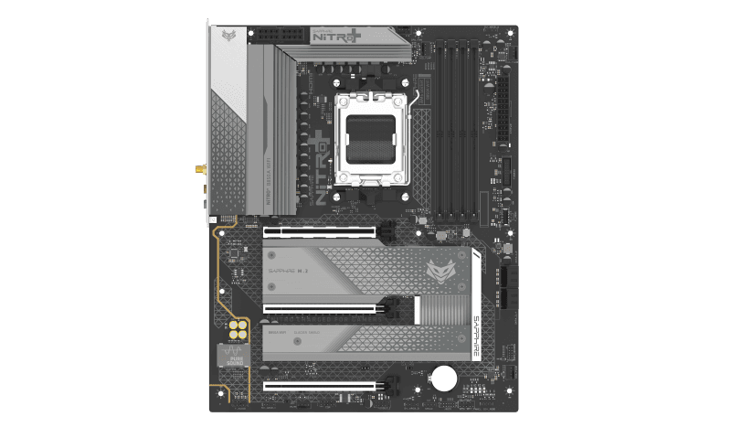 Placa de baza Sapphire NITRO+ B850A WIFI 7, Socket AM5, DDR5, Micro-ATX