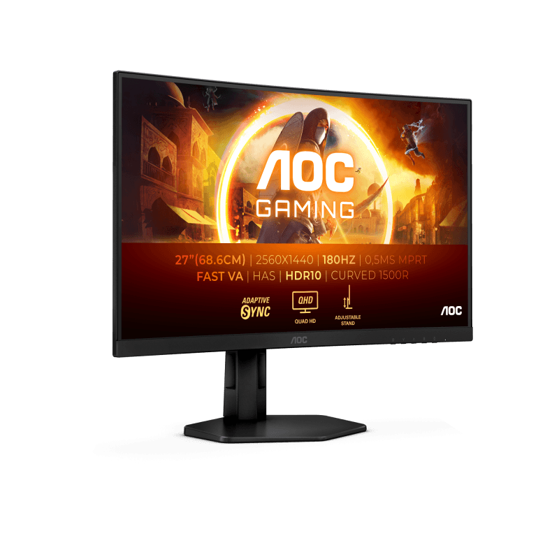 Monitor Consumer AOC CQ27G4X, 27", 2560 x 1440 pixeli, Black