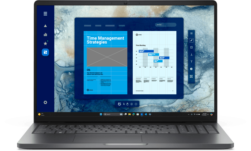 Laptop Business DELL Pro 16, cu procesor Intel Core 3 100U, 16'' IPS, 8 GB DDR5, 512 GB, Intel Graphics, Windows 11 Pro