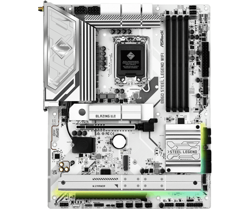 Placa de baza ASRock B860 Steel Legend WiFi, Socket 1851, DDR5, ATX
