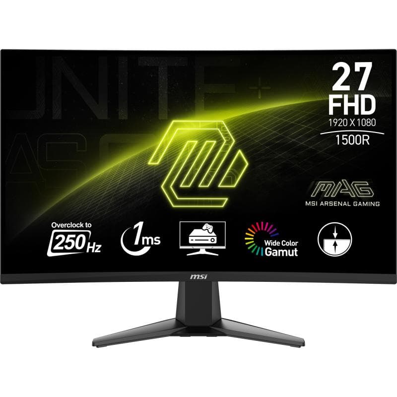 Monitor Consumer MSI MAG 27C6X, 27", 1920 x 1080 pixeli, Black