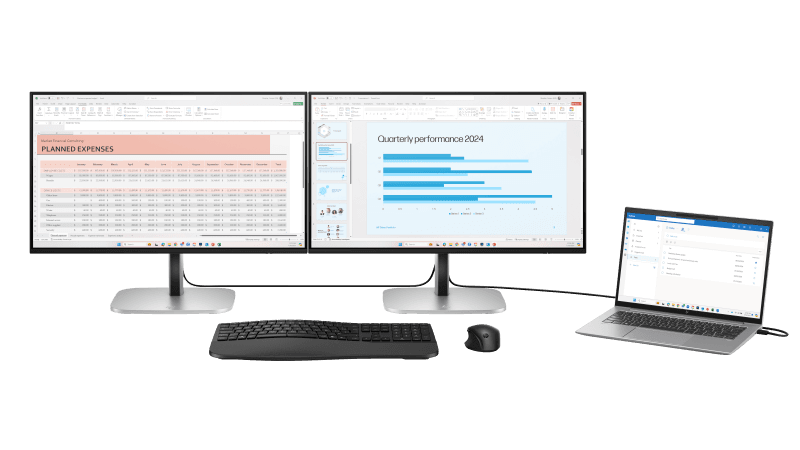 Monitor Consumer HP Series 5 Pro 524pu, 23.8", 1920 x 1080 pixeli, Black