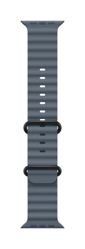 Curea pentru Apple Watch 49mm Anchor Blue Ocean Band - Black Titanium Finish