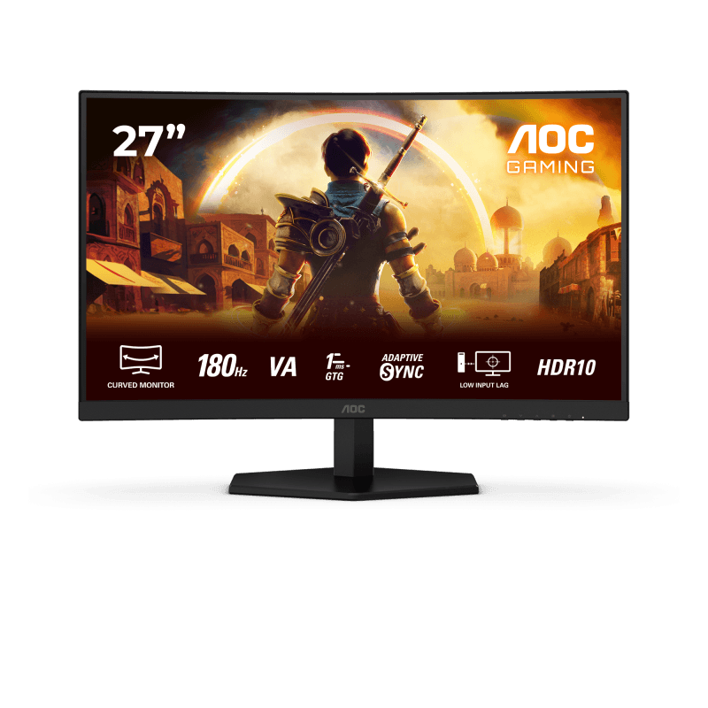 Monitor Gaming AOC C27G42E, 27", 1920 x 1080 pixeli, Black, Red