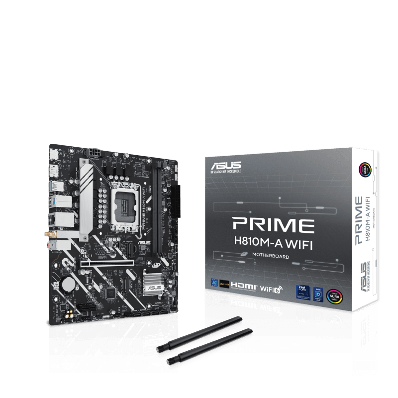 Placa de baza ASUS PRIME H810M-A WIFI, Socket 1851, DDR5, Micro-ATX