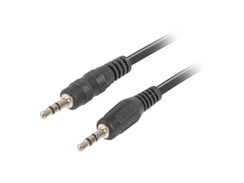 Cablu minijack 3,5 mm M/M 3 pini 1,2 m negru