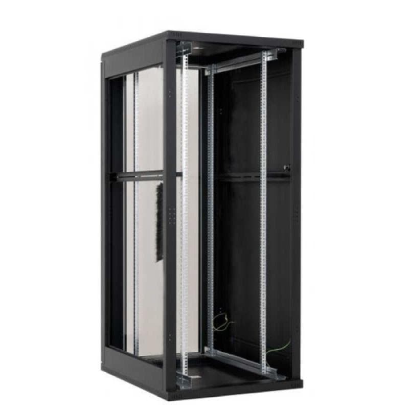 Rack de podea 19 Triton 42U 800x800mm usa fata metal perforat panouri laterale/spate detasabile sectiuni pentru ventilatie activa, sectiuniacces cabluri sus/jos/spate, picioare reglabile IP20 negru
