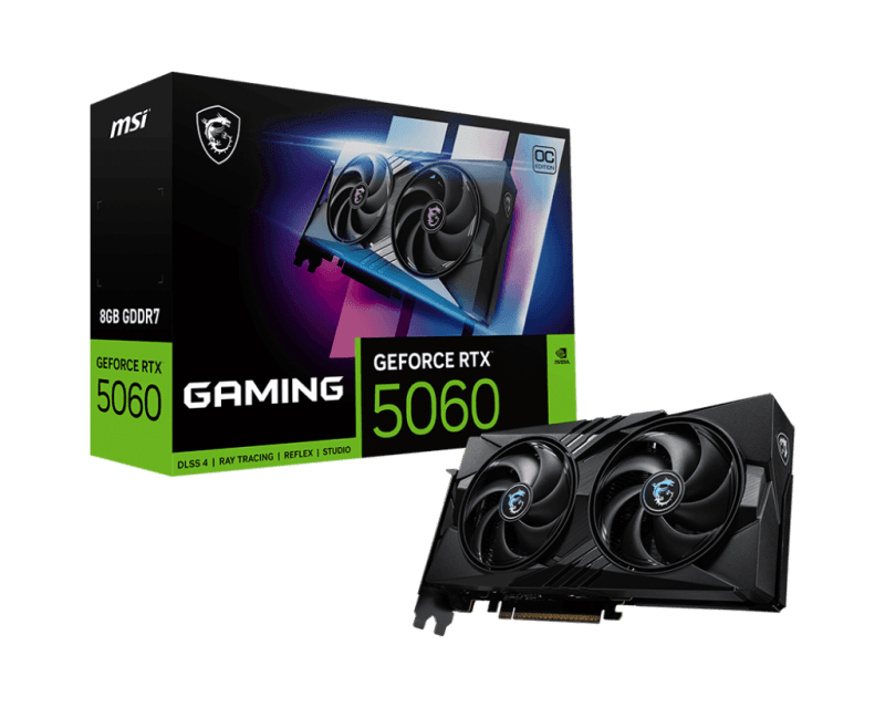 Placa video MSI GeForce RTX 5060, 8GB GDDR7, PCI Express 5.0, 128-bit