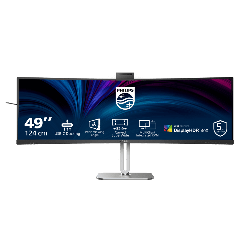 Monitor Consumer Philips 49B2U5900CH/00, 48.8", 5120 x 1440 pixeli, Black