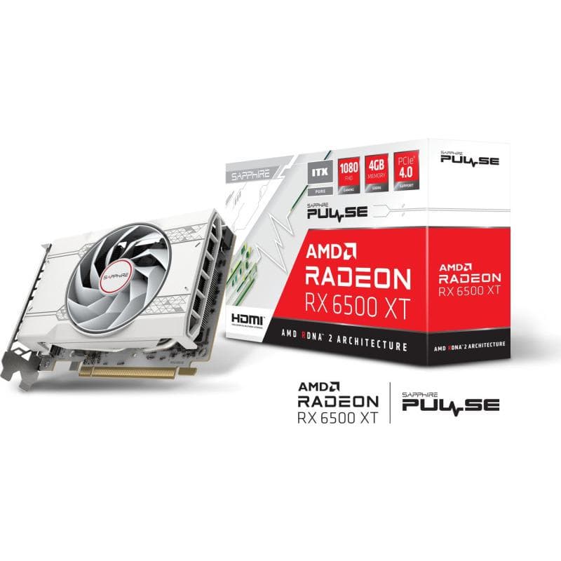 Placa video Sapphire Radeon RX 6500 XT, 4GB GDDR6, PCI Express 4.0, 64-bit