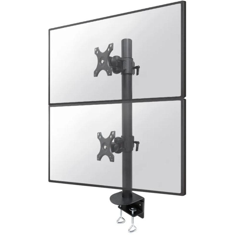 Suport Monitor de Birou Dublu, Neomounts by Newstar FPMA-D960DVBLACKPLUS, 17" - 49", VESA 100x100, suporta pana la 15kg, negru
