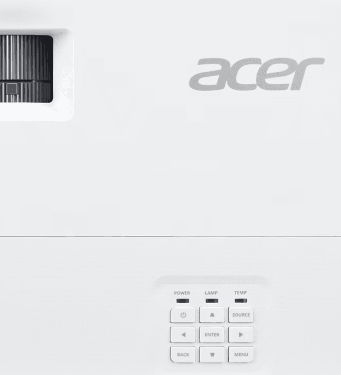 Videoproiector Acer H6815GTV, 4K UHD 3840*2160, 4.000 lumeni, 16:9/ 4:3, 10.000:1, dimensiune maxima imagine 300'', distanta maxima de proiectie 10m, boxa 3W, lampa 5.000/ 20.000 ore extremeeco, 29-30 dB, 2.88 kg, 2* HDMI, PC audio out, DC Out (5V/1.5A, USB Type A), RS232, cablu HDMI inclus, capac