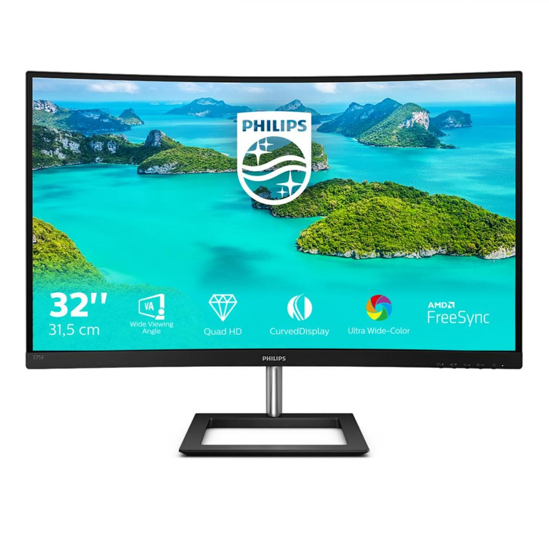 Monitor Consumer Philips 325E1C/00, 31.2", 2560 x 1440 pixeli, Black