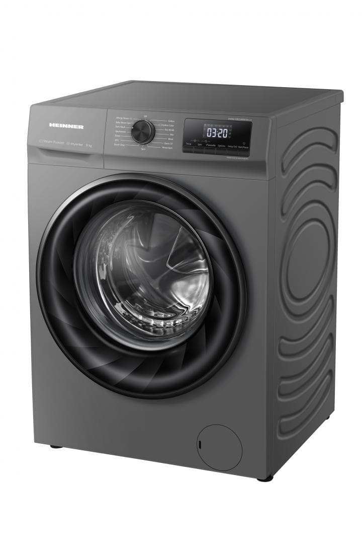 Masina de spalat rufe HEINNER HWM-H9014INVTA+++, 9 kg, 1400 rpm, Clasa: A, Gri Titanium