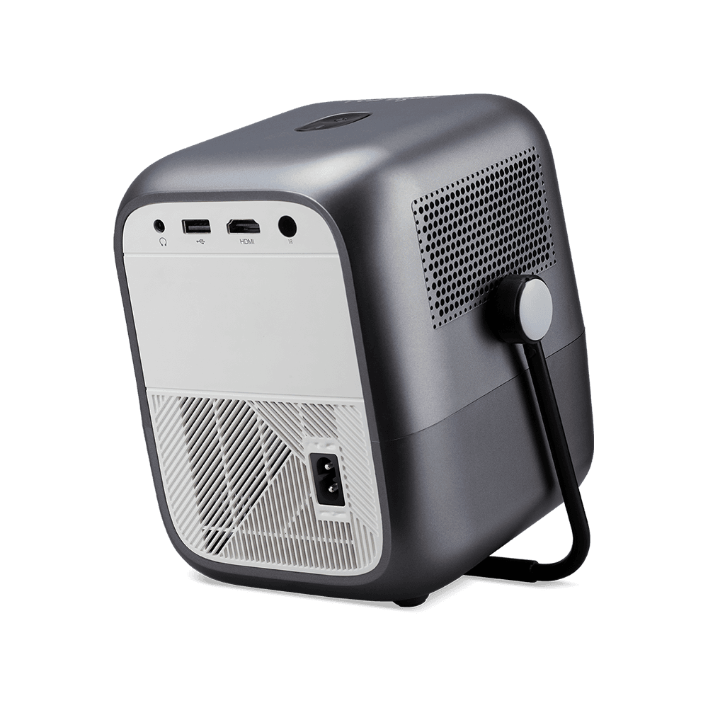 Videoproiector portabil Fire Legend QF23s, FHD 1920* 1080, Auto Focus, Bluetooth Speaker, LED 6.500 lumeni/ 250 ANSI lumeni, 16:9/ 4:3, 1.000:1, 30.000 ore, HDMI, USB (Type A 2.0), DC Out (5V/1A, USB Type A 2.0), PC audio, boxe 2* 3W, Bluetooth Wireless Audio, 1.23 kg, telecomanda inclusa, Smart