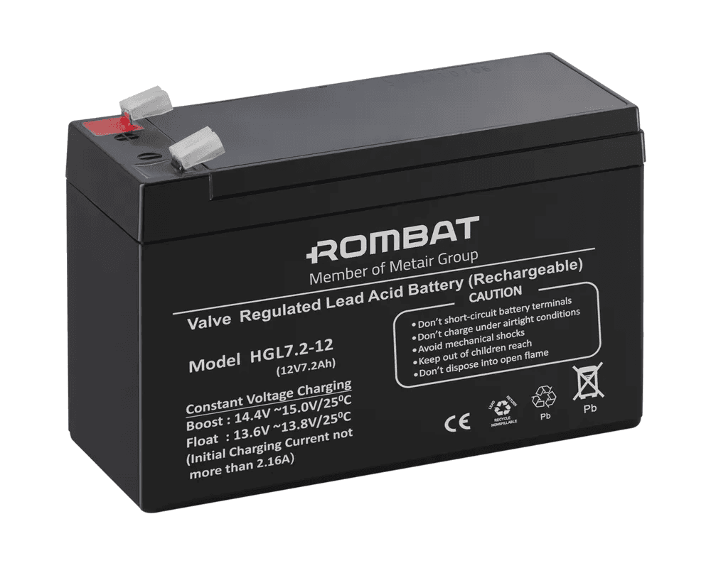 ACUMULATOR STATIONAR 12V*7.2Ah, Dimensiuni 151 x 65 x 101 mm, tip terminal F2
