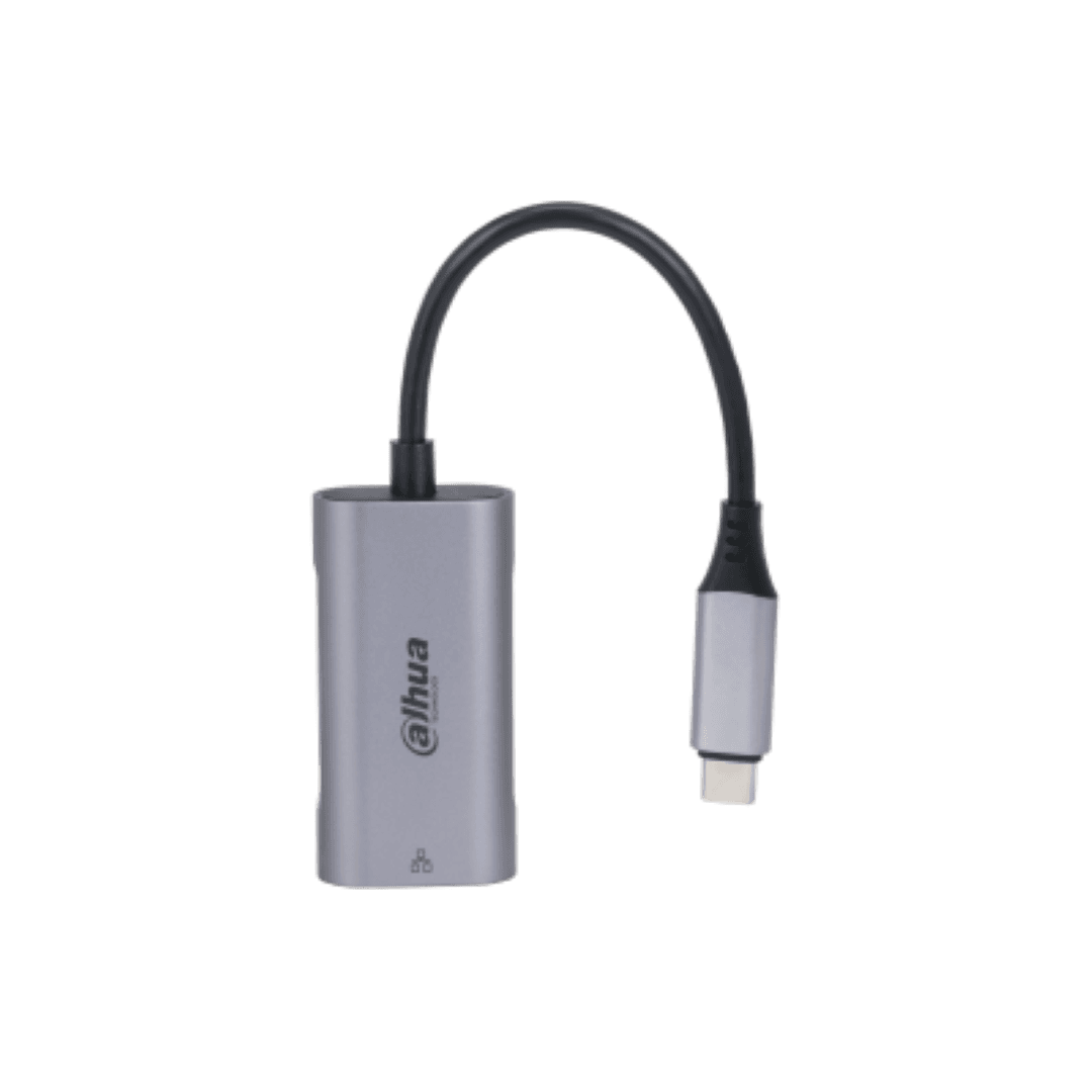 Hub USB DAHUA DH-TC31, USB-C, 1 porturi, RJ-45, Gri