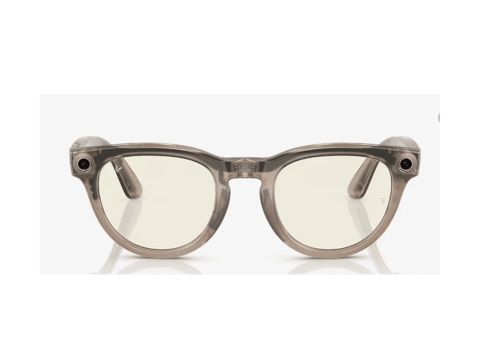RayBan Meta Headliner Shiny Warm Stone/Dark Green Transitions