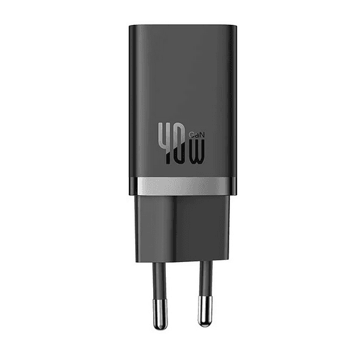 Incarcator Retea Baseus GaN5 Pro, 40W, 2 porturi, Negru