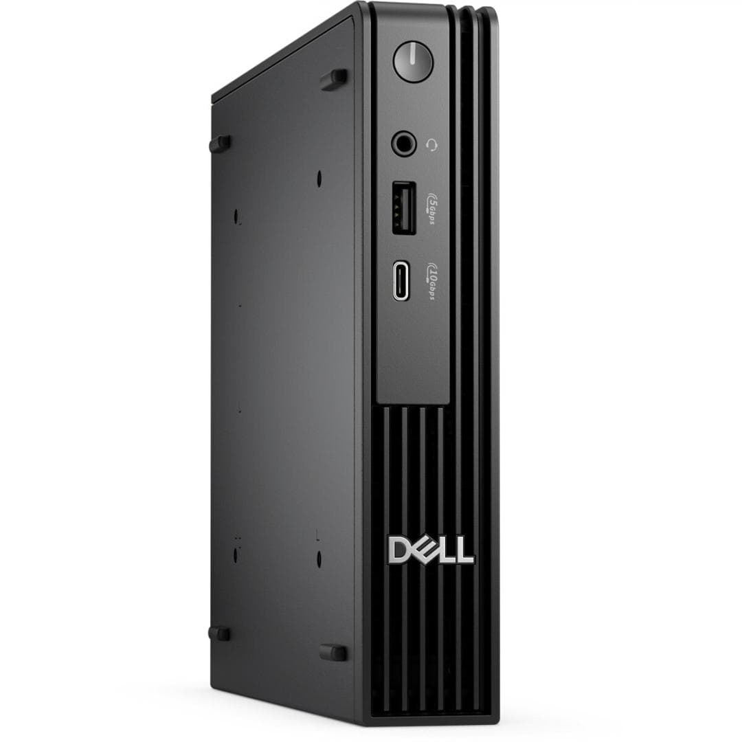 Desktop Business Dell Pro Micro QCM1250 cu procesor Intel Core i5-14500T pana la 4.8 GHz, 16 GB DDR5, 512GB SSD, Intel UHD Graphics 770, Windows 11 Pro, Black
