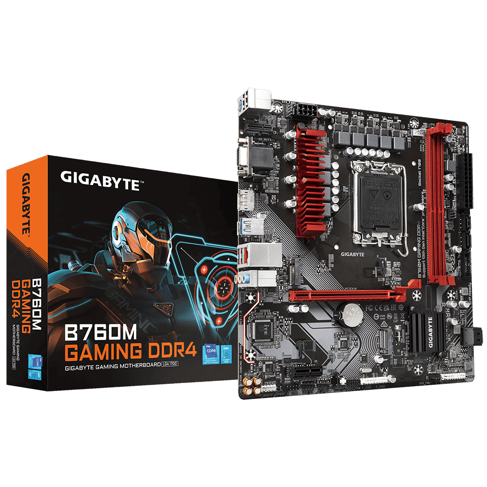 Placa de baza Gigabyte B760M GAMING, Socket 1700, DDR4, Micro-ATX
