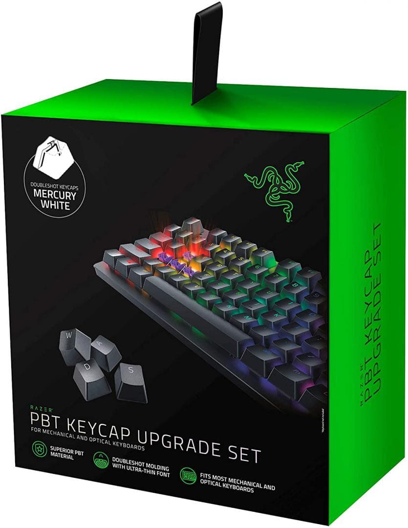 Tastatura Mecanica Gaming Razer PBT Keycap Upgrade Set, Alb