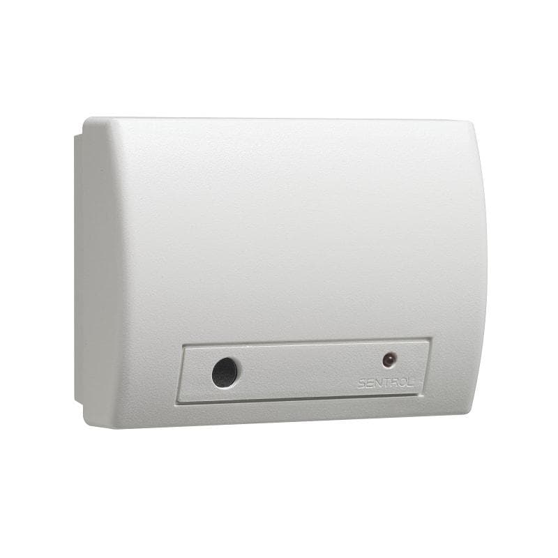 Detector de geam spart WIRELESS, DSC PG-8912, Raza de detectie - 6 metri, Indicator de nivel de semnal radio, Indicator stare baterie, Tehnologie PowerG