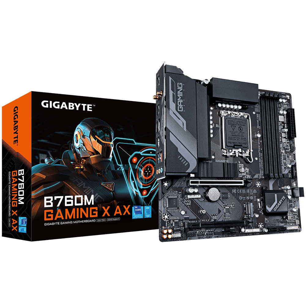 Placa de baza Gigabyte B760M Gaming X AX, LGA 1700, DDR5, Micro-ATX