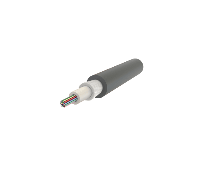 Cablu fibra optica 8 fibre,MM OM3, 1200N, LSZH, intarziere la flacara, in gel, protectie UV, apa,rozatoare, int/ext - SAMM ( CN:85447000) -008F-U-D1Q(ZN-GY)BH-1x8-M3-1.2kN - 300 METRI LINIARI