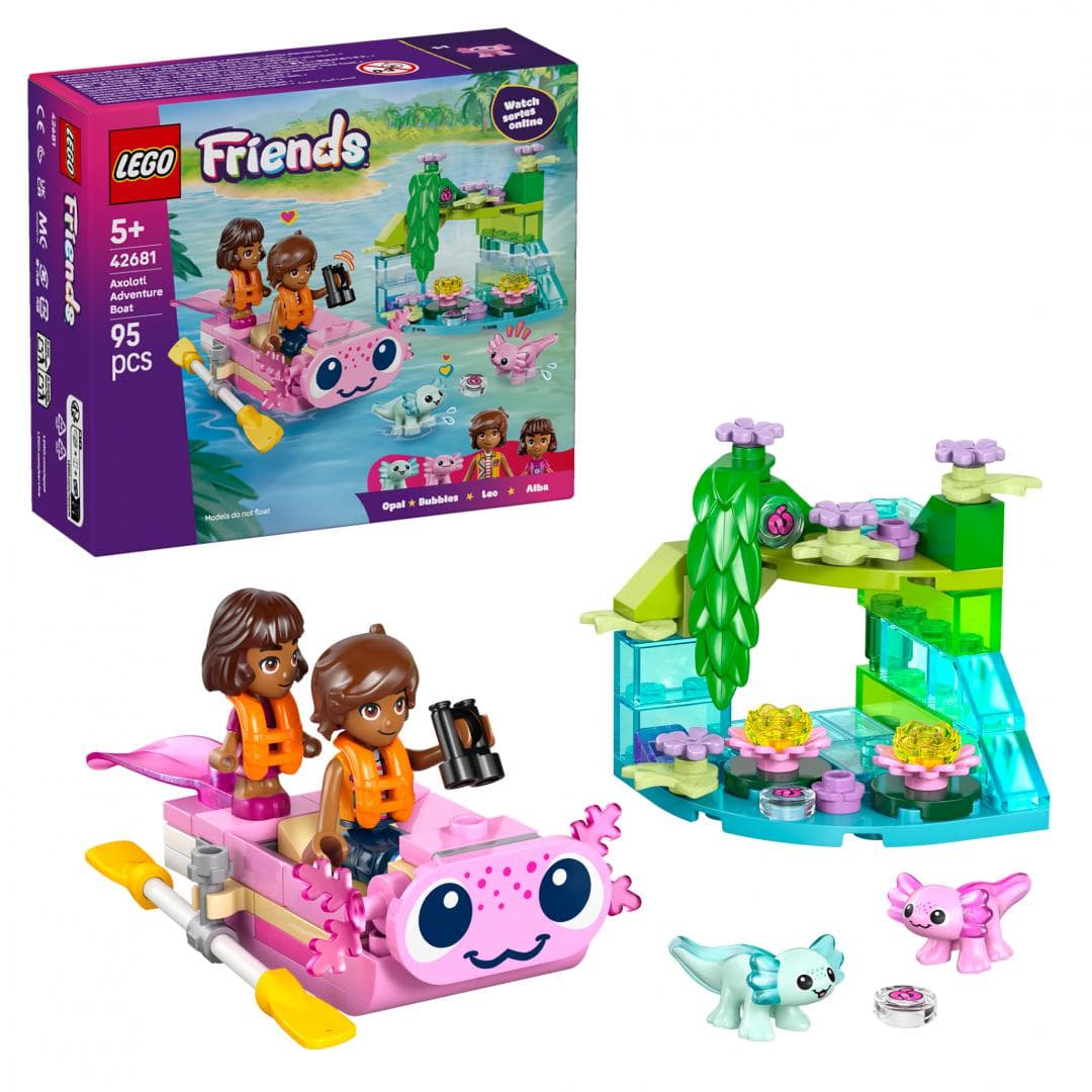 BARCA-AXOLOTL PENTRU AVENTURI LEGO42681