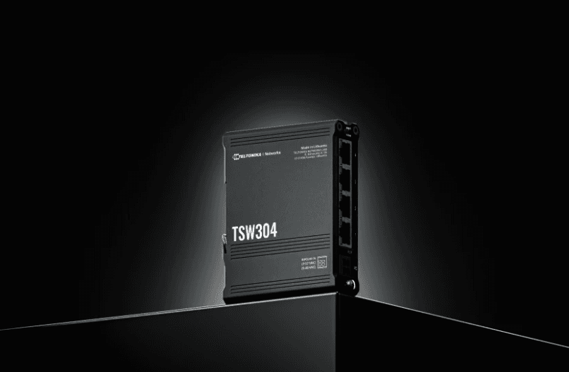 TELTONIKA 4PORT UNMANAGED DIN RAIL SWITCH TSW304, Interfata: 4 x ETH ports, 10/100/1000 Mbps, supports auto MDI/MDIX crossover, Standarde retea: 802.3i, 802.3u, 802.3ab, 802.3x, 802.3az, 802.3ad, Latime de banda: 8 Gbps, Carcasa aluminiu, Dimensiuni: 102 x 25 x 81.5 mm, Greutate: 210g, IP30