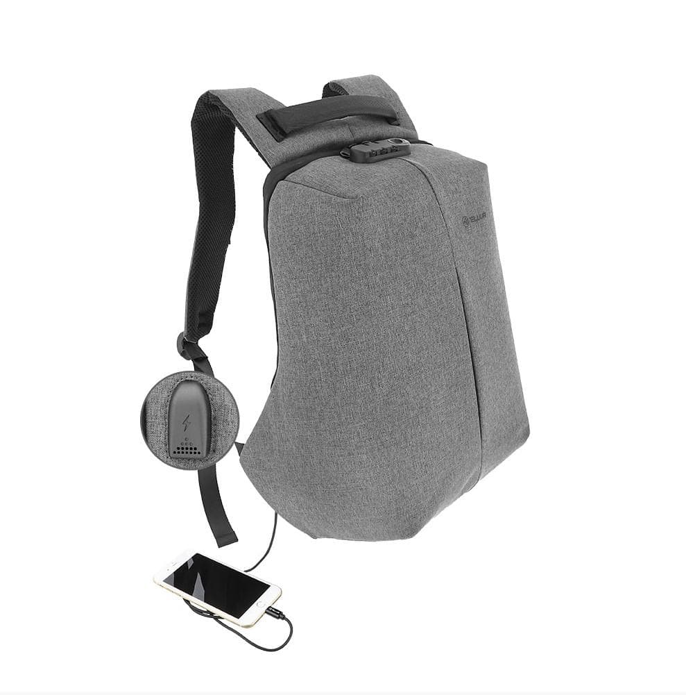 Rucsac laptop TELLUR Antifurt V2, Gri