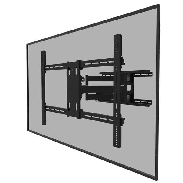 Suport de perete Nemounts Select, pentru display-uri cu o diagonala 55"-110", suporta pana la 125kg, pivotare 45° cu inclinatie 12°, rotire: +3°, -3°,VESA min. 300x200mm, VESA max. 800x600mm, distanta fata de perete 8,2-70,3 cm, securizabil (surub pentru securizare inclus), negru