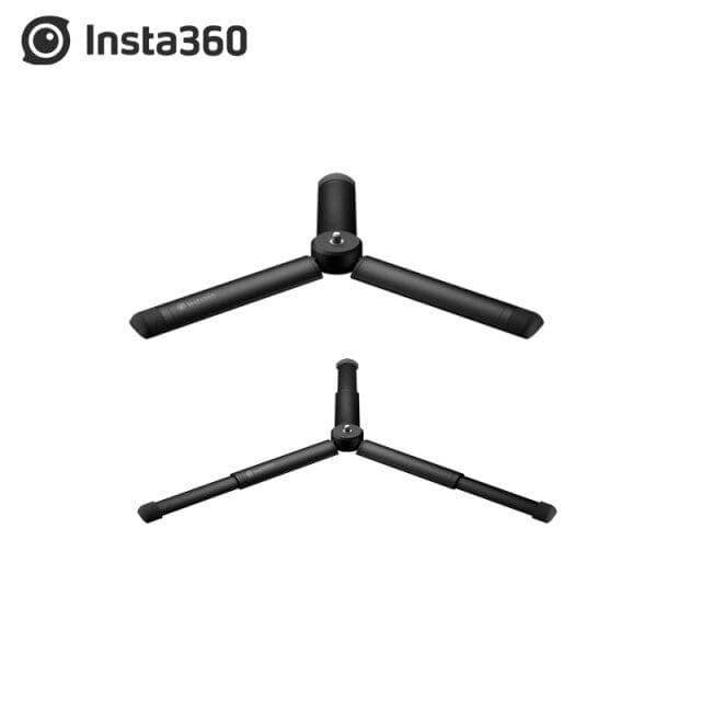 Trepied Insta360, compatibil cu ONEX, ONE R, ONE EVO, lungime 152mm, lungime maxima extins 232mm, greutate suportata 500gr, surub 1/4, greutate 187gr, culoare neagra