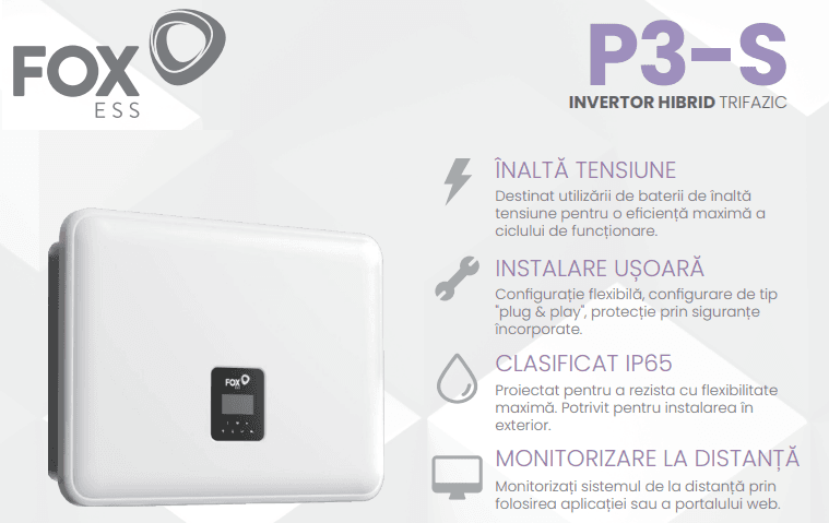 FoxESS Hybrid Inverter 3-Phase P3-12.0-SH , 12kW