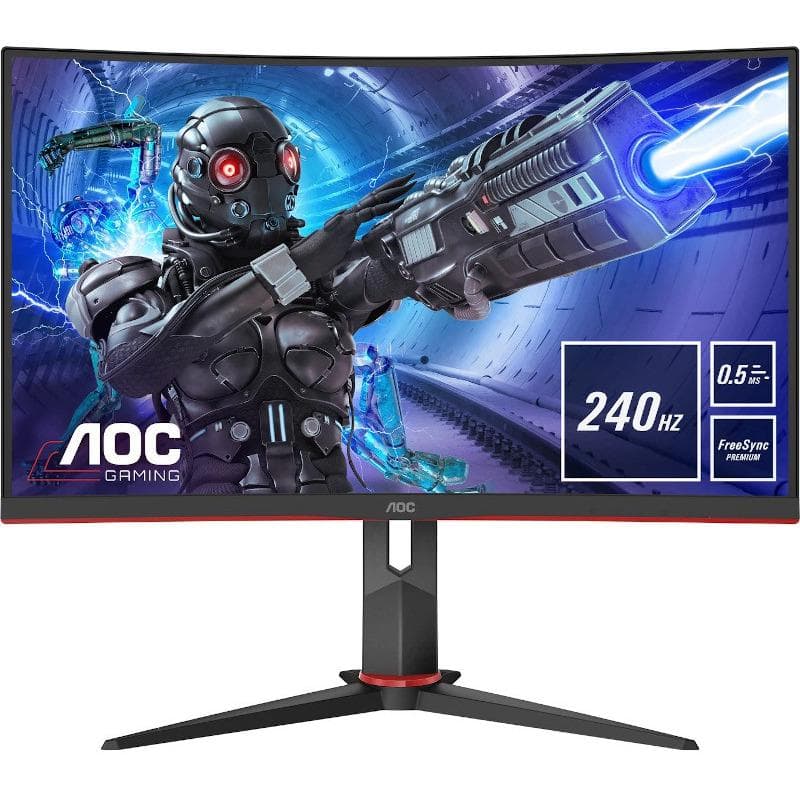 Monitor Gaming AOC C27G2ZE/BK, 27", 1920 x 1080 pixeli, Black, Red