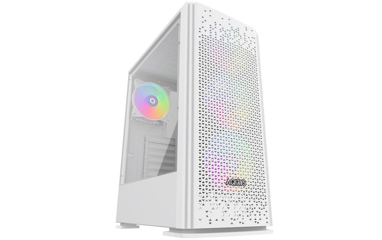 Carcasa AQIRYS Gacrux, RGB, Mid Tower, White