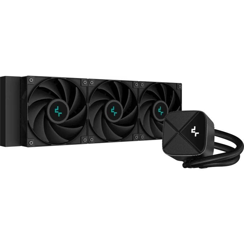 Cooler Procesor DeepCool LS720S Zero Dark, Lichid, 12 cm, 3 ventilatoare