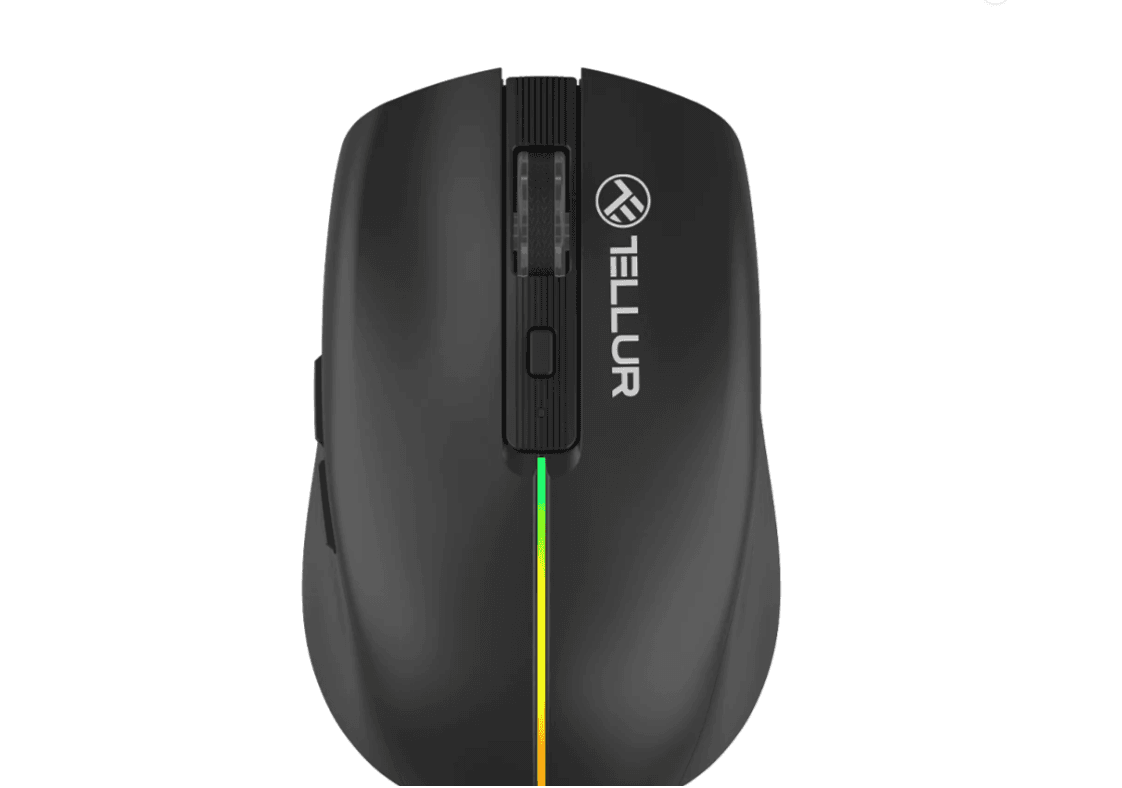 Mouse Gaming Wireless TELLUR Tellur Silent Click, 1600 dpi, Negru