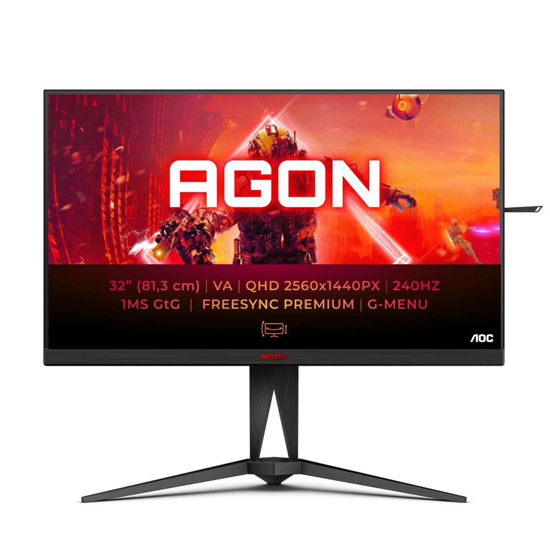 Monitor Consumer AOC AG325QZN/EU, 31.5", 2560 x 1440 pixeli, Black