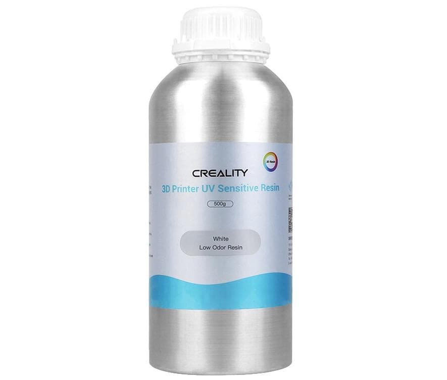 CREALITY Rasina low odor fotosensibila, 500g, culoare Alb, , compatibila cu imprimante 3D cu tehnologie LCD.